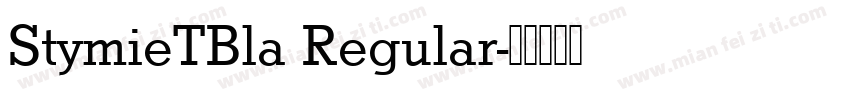 StymieTBla Regular字体转换